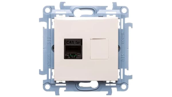 Kontakt-Simon Computerstik Simon 10 enkelt RJ45 kat. 5e creme (C51.01/41)
