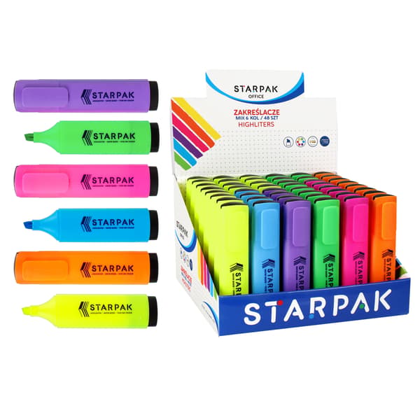 Overstregningstusch 6 farver. mix p.48 STARPAK, pris pr. 1 stk.