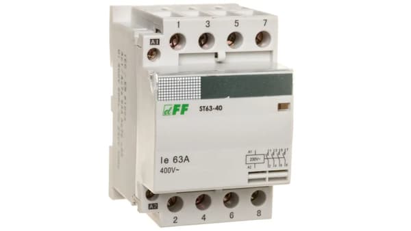 F&F Modulær Kontaktor 63A 4S 0B 230V AC (ST63-40)