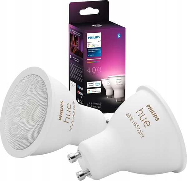 Signify Philips Hue White & Col. Amb. GU10 Dubbelpack 2x350lm*