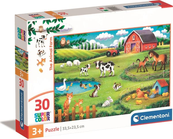 Pussel 30 Super Color Djurfarmen