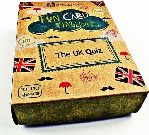 Sjovt kort engelsk The UK Quiz CREATIVO