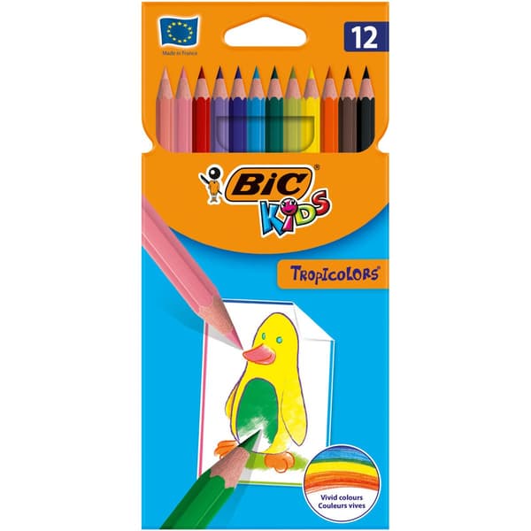 Tropicolors 2 12 färger BIC pennor