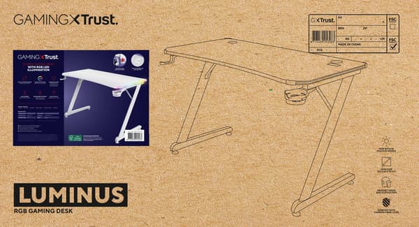 Trust GXT 709W LUMINUS Valkoinen