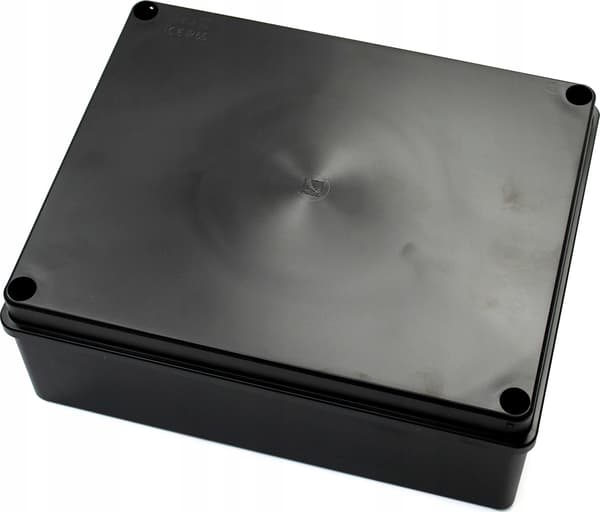 AP lufttæt boks 24x19x9cm halogenfri sort IP65