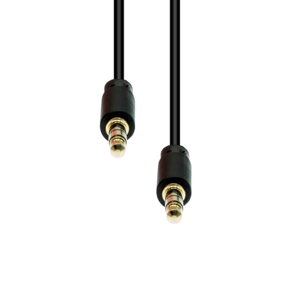 ProXtend 3-bens slankt kabel M-M sort 1,5M
