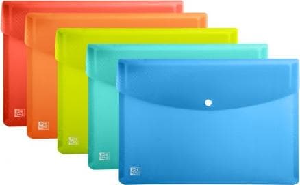 Kuvertmapp A4 PP Urban transparent (5st)