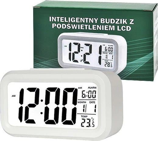 Vega VÆKKEUR TRUSTY STOR-LCD HVID ZG21>