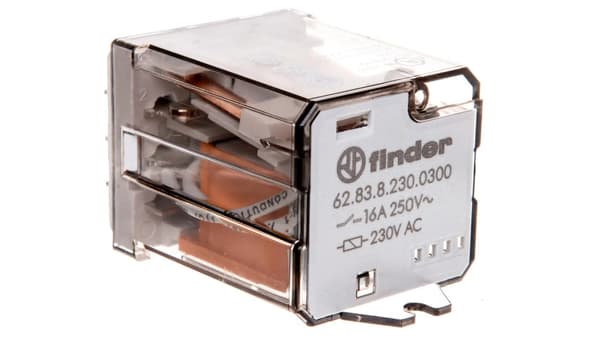 Sender 3Z 16A 230V AC pr. panel, Faston 250 62.83.8.230.0300