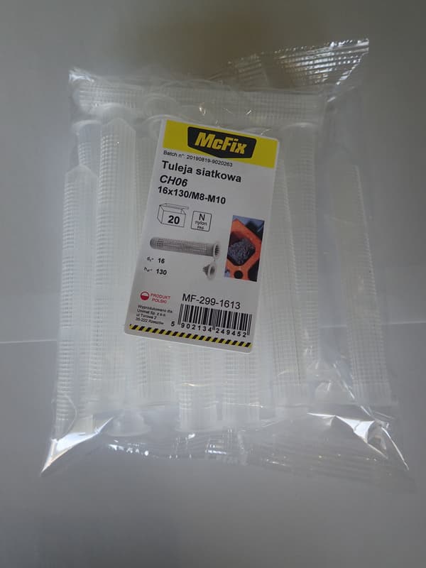 PLASTNETÆRME TIL LIV 16*130MM 20STK