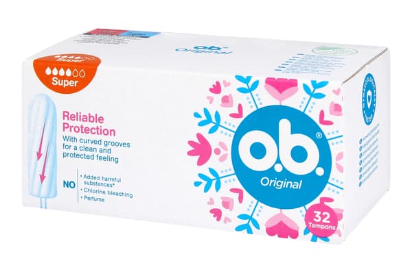 O.B. Original Super -tamponit 1 kpl - 32 kpl