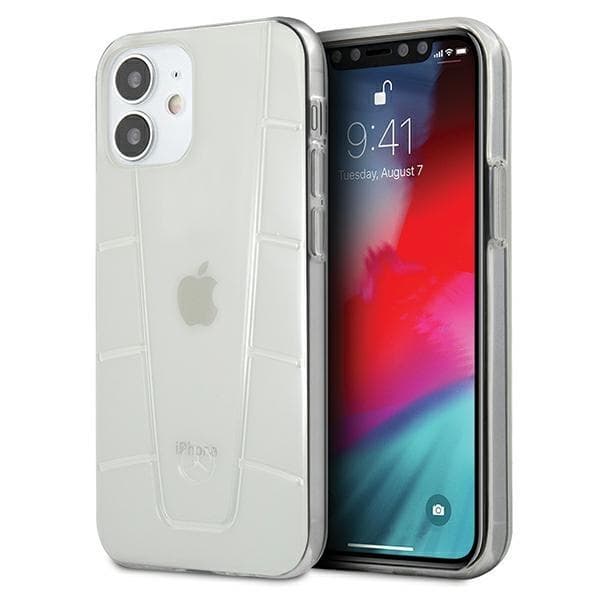 Mercedes Line Cover til iPhone 12 mini - Gennemsigtig