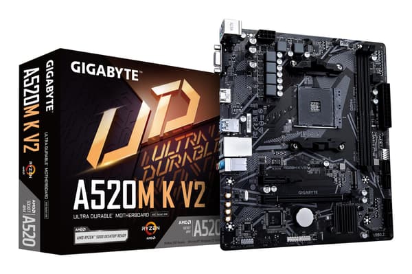 GIGABYTE Bundkort A520M K V2 - Socket AMD AM4 - AMD A520