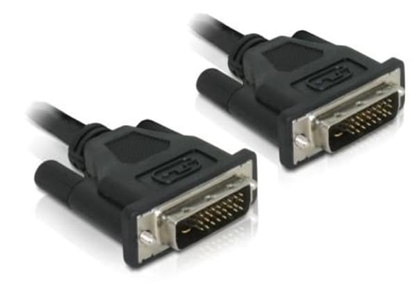 Delock bildskärmskabel DVI 0,5m St/St (Dual-Link)