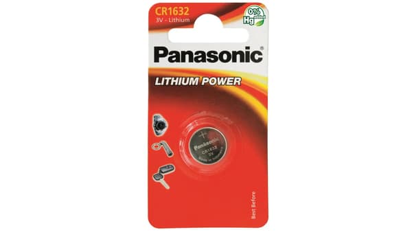 Panasonic CR-1632EL/1B batteri x CR163