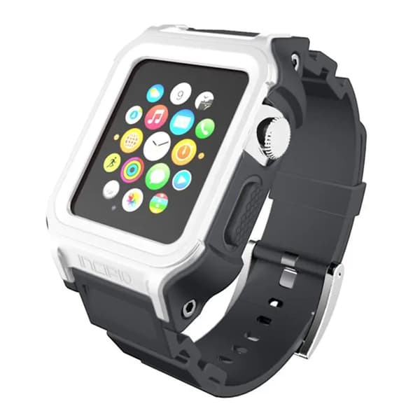 Incipio Incipio Octane Rem - Pansret rem til Apple Watch 38mm (Hvid/Grå)