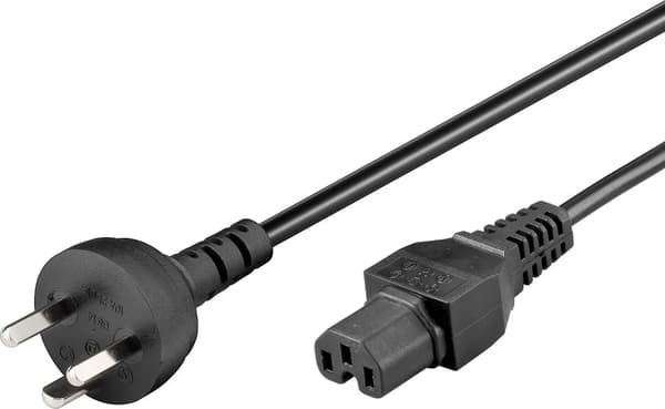 MicroConnect strømkabel DK EDB til C15 1,8m DK IEC 320 EDB til C15 sort H05VV-F 3Gx0.75mm2