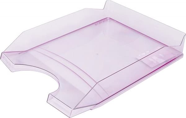 Office Products -pöytälaatikko, polystyreeni/PP, A4, läpinäkyvä violetti