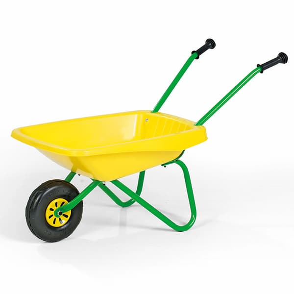 Barnskottkärra Gul Trädgård Rolly Toys