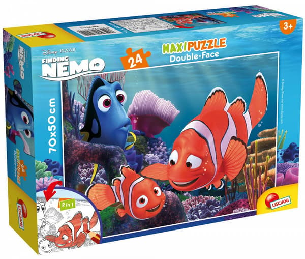 Lisciani Dobbeltsidet Puslespil 24el Maxi Hvor er Nemo 74112