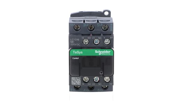 TeSys Deca effektkontaktor 18A 3P 220V DC 1Z 1R LC1D18MD