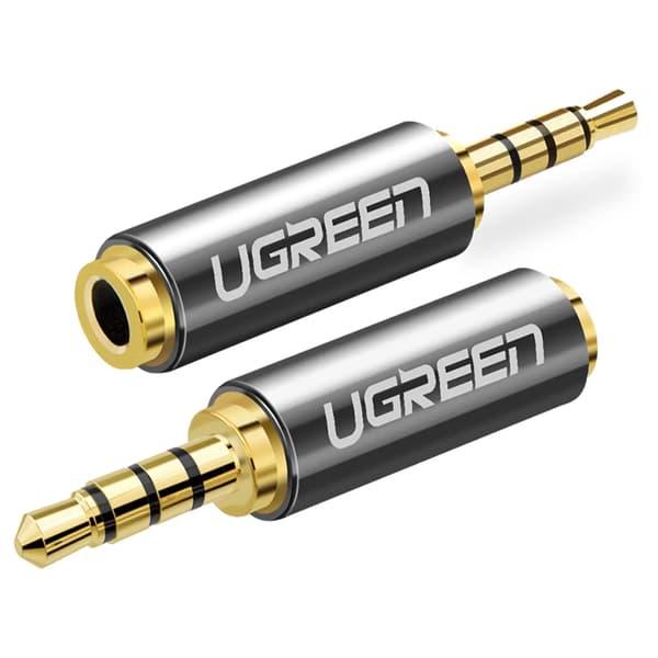 Ugreen Jack 2,5 mm han til Jack 3,5 mm hun sort (20501)