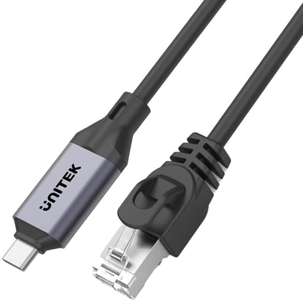 Unitek USB C RJ-45 LAN Ethernet-kabel, netværkskabel, 2m