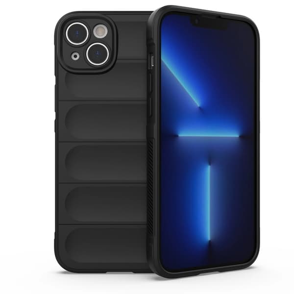 Magic Shield Case Cover til iPhone 14 Plus fleksibelt pansret cover sort