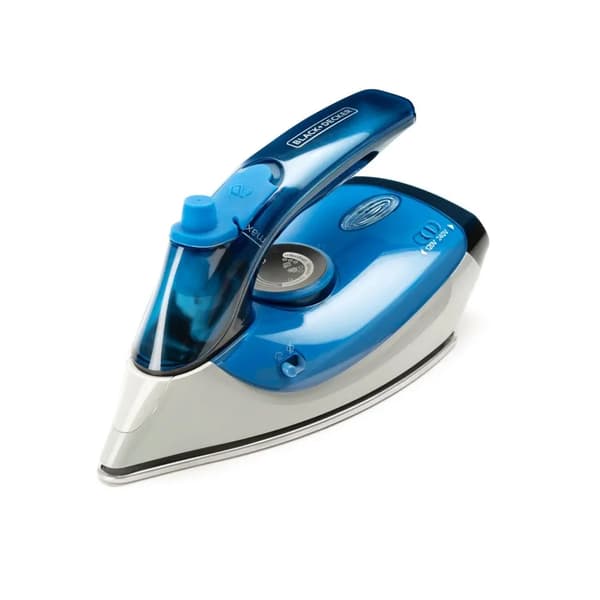 Rejsestrygejern Black+Decker BXIR1000E (1000W; blå-sølv)