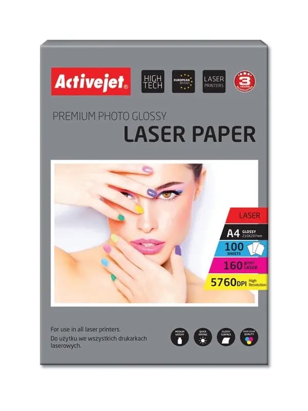 Activejet fotopapir til A4-printer (AP4-160G100L)