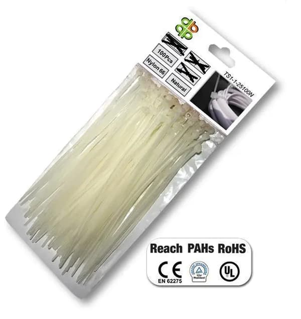 PLASTBAND VIT 4.8 x 200mm 100st