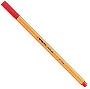 Point fineliner rød (10 stk) 88/40 STABILO