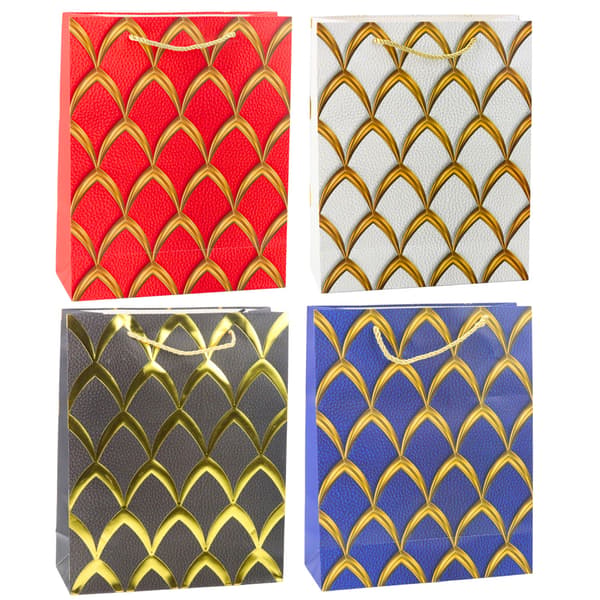 Elegant presentpåse gulddetaljer 32 x 26 x 12 cm