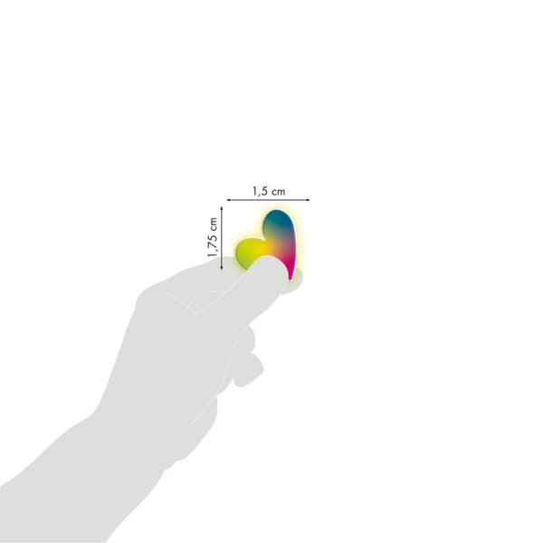 3D-tarrat Pimeässä hohtavat sydämet