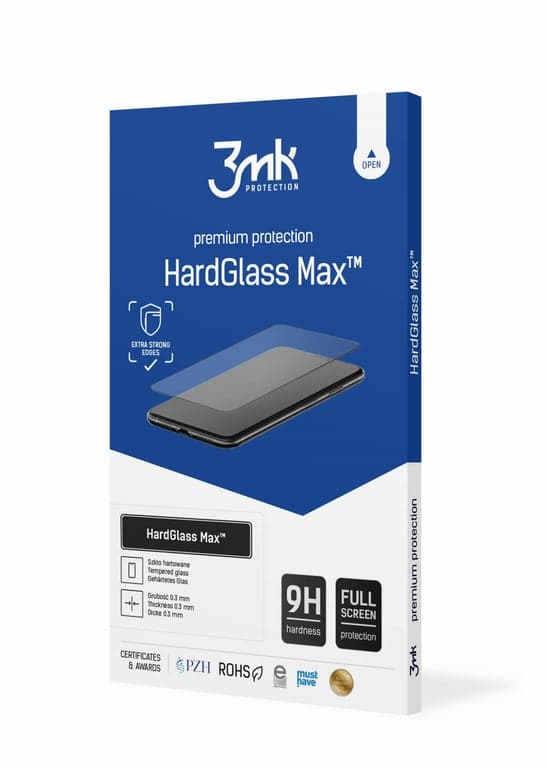 3MK HardGlass Max Sam Z Fold5 (Front) sort/sort Fuldskærmsglas