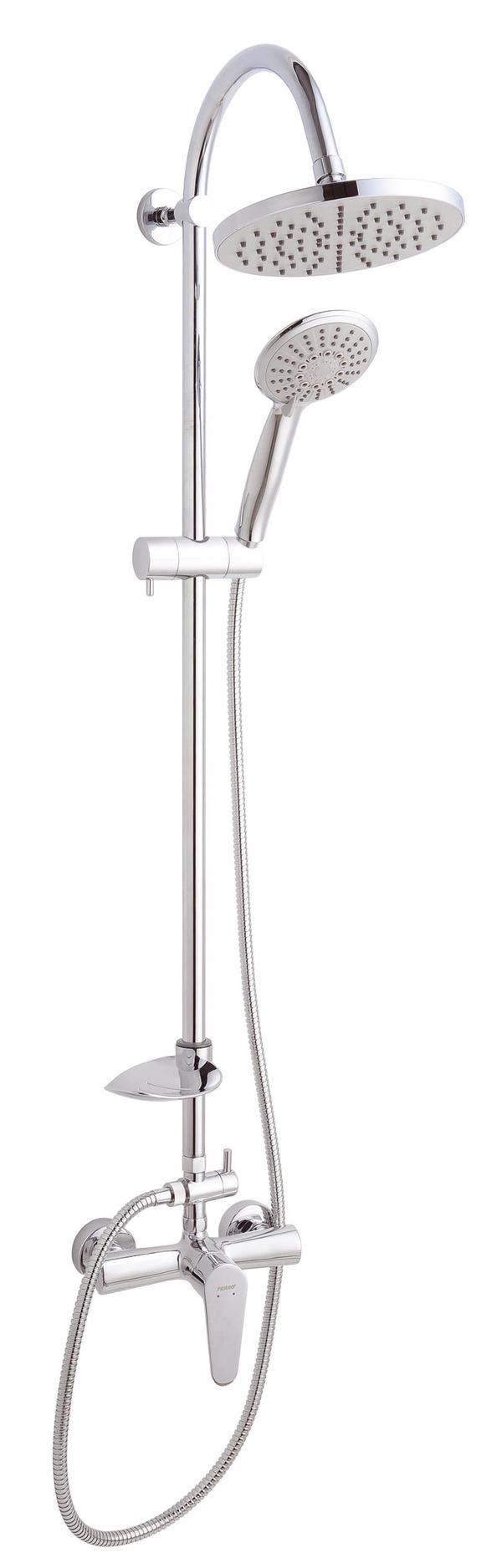 Duschset Ferro Algeo med takdusch med kromkran (NP71-BAG7U)