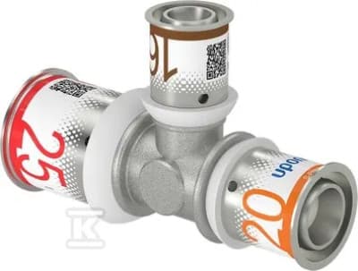 Uponor Uponor S-Press PLUS reduktions-T-stykke 25-16-20