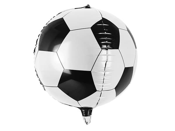 Party Deco Folieballon, kugle, hvid-sort, 40 cm universal
