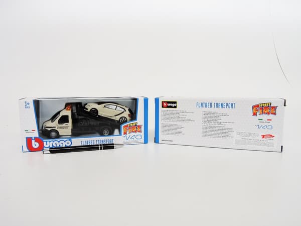 *BBURAGO metall 1:43, STREET FIRE TRANS. VW POLO