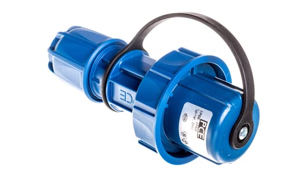 Bærbart stik 16A 2P+Z UNI-SCHUKO 230V IP68 blå NAUTILUS 20051-b