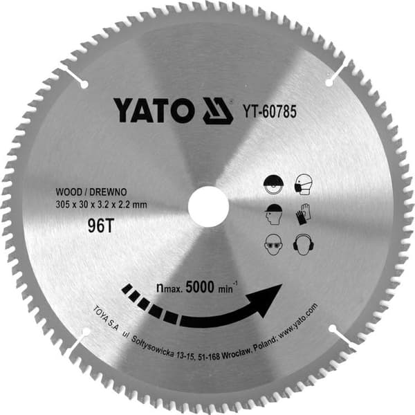 TRÆ VIDIA SKIVE 305X96TX30MM