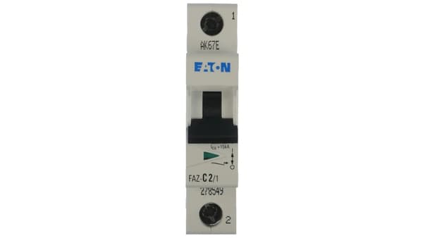 Eaton Adapterswitch FAZ-C2/1 1P C 2A 15kA AC - 278549