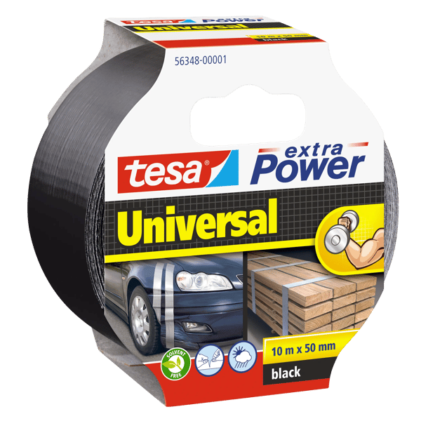Tesa Tape ekstra Power universal 50 mm x 10 m sort
