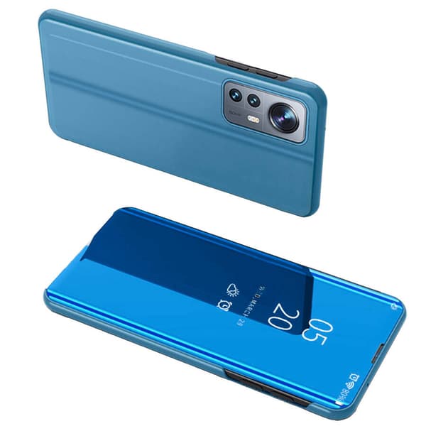 Clear View Case Cover til Xiaomi 12 Lite blåt Flip-Cover
