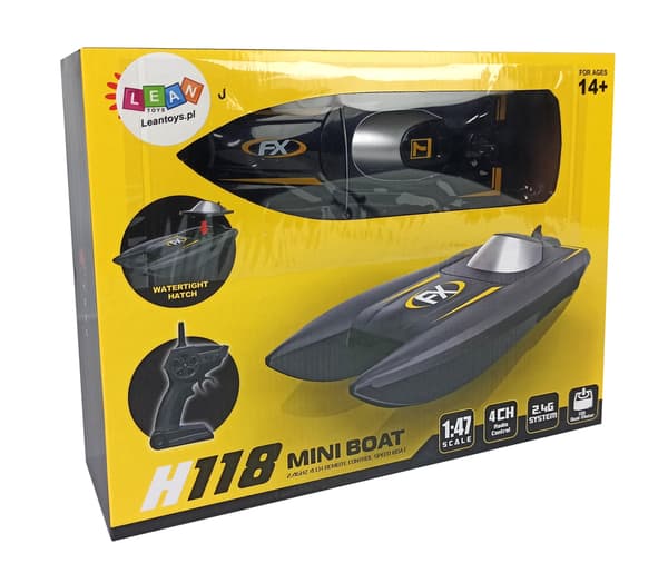 Moottorivene R/C 1:47 2,4G kantama 50m
