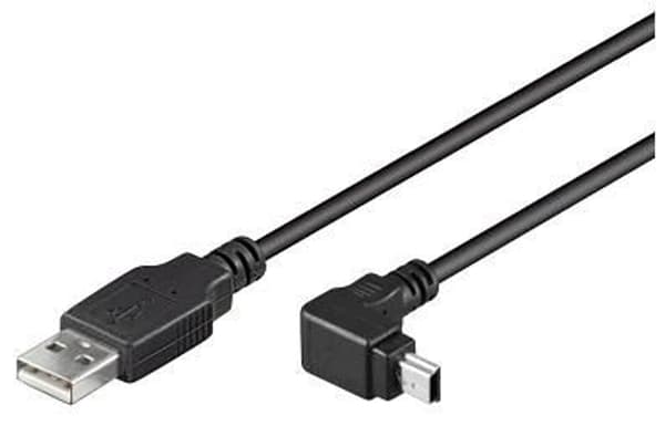 MicroConnect USB A - Mini USB Vinklet B 5P 1,8m 200stk/kasse