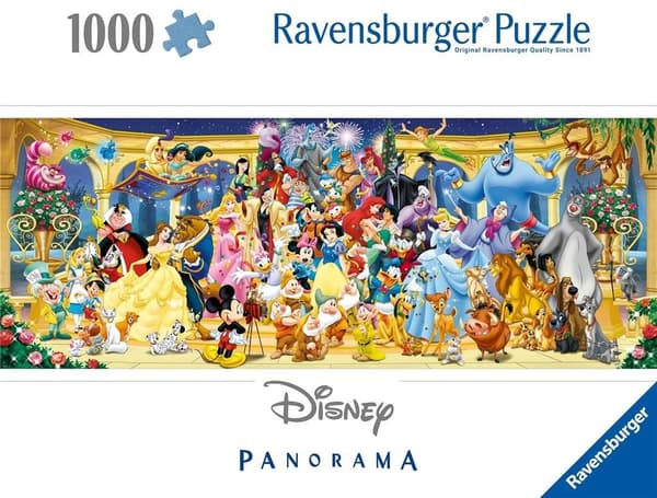 Palapeli 1000 Panorama Disney-hahmot