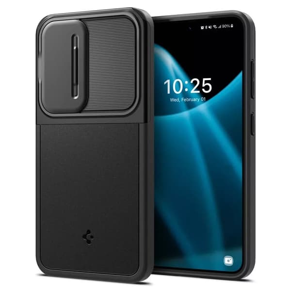 Fodral Spigen Optik Armor för Samsung Galaxy S24 Svart