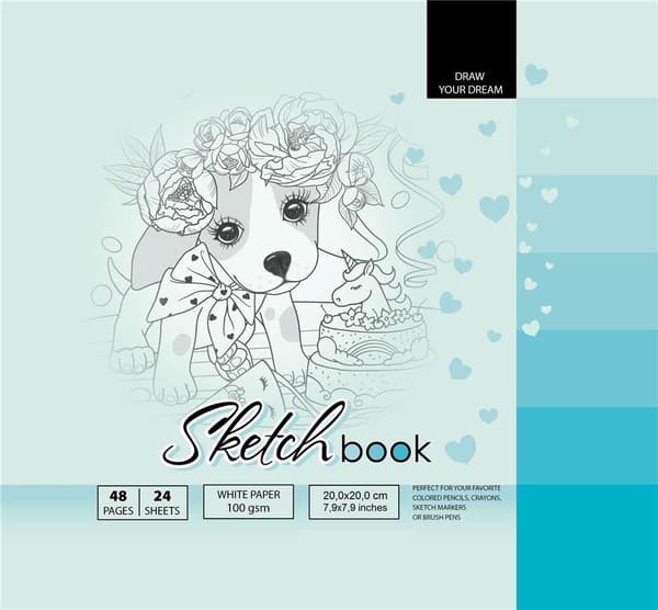 Skitsbog 200x200/48K 100g TW FRESH