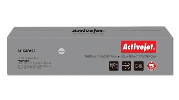 Activejet kopifilm til faxmaskine Panasonic erstatning KX-FA52 2 stk (AF-KXFA52)